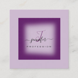 Cartão De Visita Quadrado Logotipo social do Monograma do Monograma da Lavan