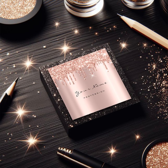 Cartão De Visita Quadrado Makeup Artist Event Planner Glitter Spark Square (Makeup Artist Event Planner Glitter Spark Square Square Business Card)