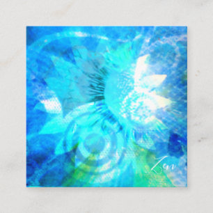 Cartão De Visita Quadrado Mapa de visita Zen