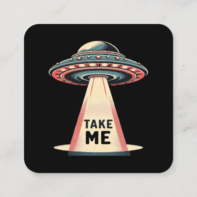 Cartão De Visita Quadrado me leve (Verso)