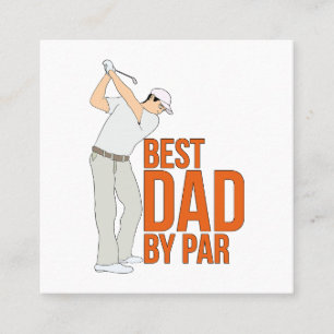 Cartão De Visita Quadrado Melhor Pai Por Par