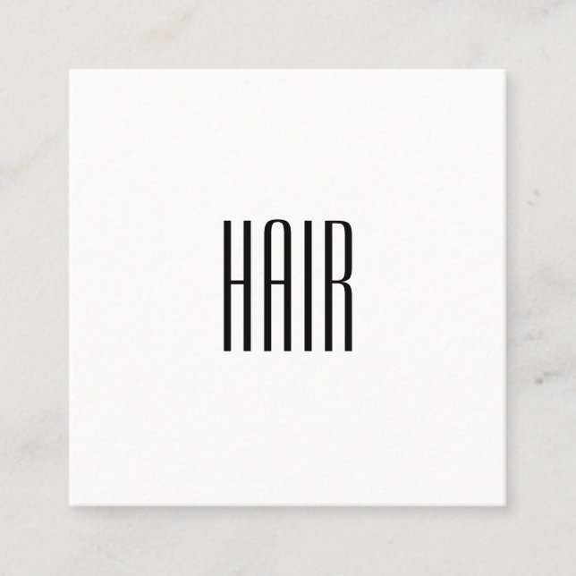 Cartão De Visita Quadrado Minimalismo elegante (Frente)