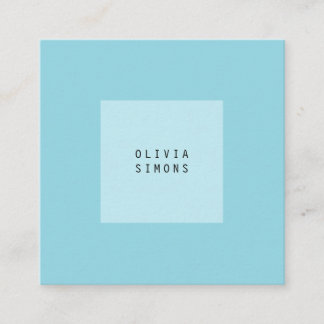 Cartão De Visita Quadrado Minimalist Business Cards