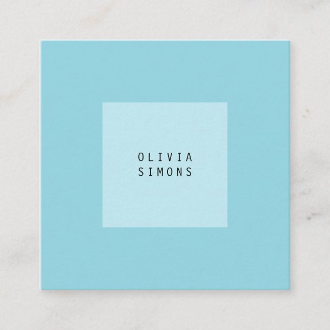 Cartão De Visita Quadrado Minimalist Business Cards (Frente)