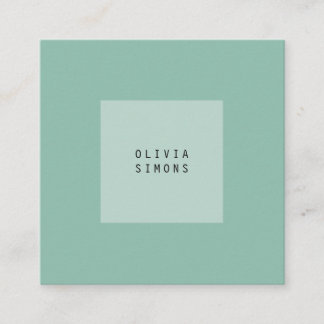 Cartão De Visita Quadrado Minimalist Business Cards