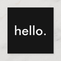 Minimalista Black Hello