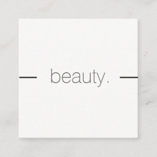 Cartão De Visita Quadrado Minimalista/linha enfeite