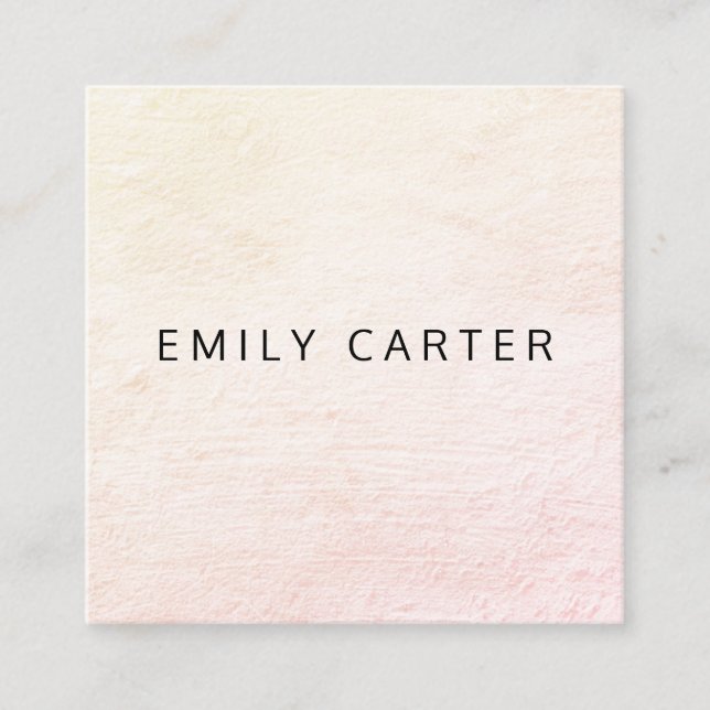 Cartão De Visita Quadrado Mínimo desapontado (Frente)