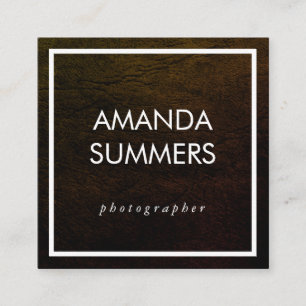 Cartão De Visita Quadrado Mínimo desapontado