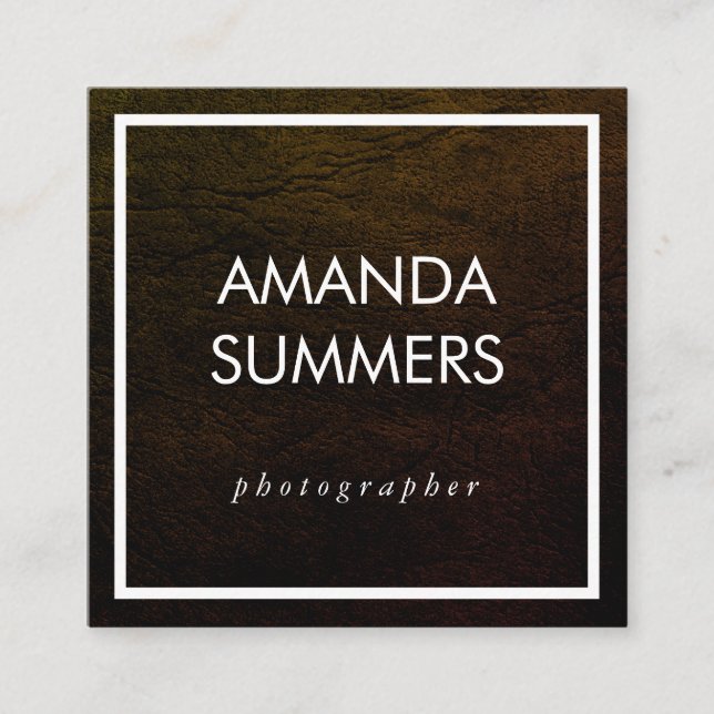 Cartão De Visita Quadrado Mínimo desapontado (Frente)