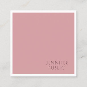 Cartão De Visita Quadrado Modelo de Design simples profissional moderno