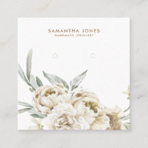 Modern Floral Peonies Orelha Jewelry Display