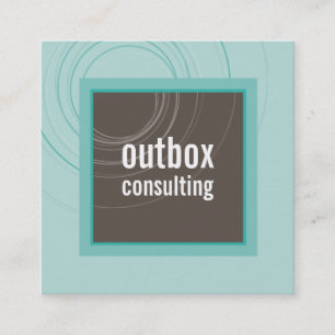 Cartão De Visita Quadrado MODERN LOGO ícone inteligente quadrado ícone monog