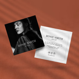 Cartão De Visita Quadrado Modern Minimalist Simple Professional 