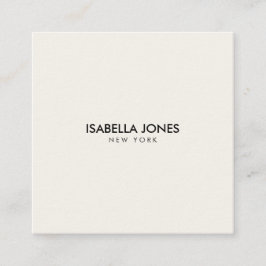 Cartão De Visita Quadrado Modern Minimalist Square Kraft Business Card