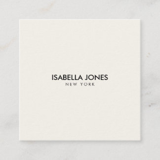 Cartão De Visita Quadrado Modern Minimalist Square Kraft Business Card