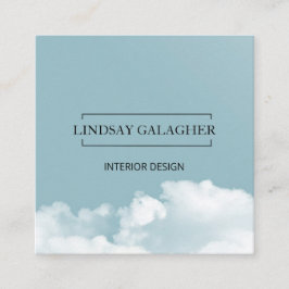 Cartão De Visita Quadrado Moderne Wolken Himmel