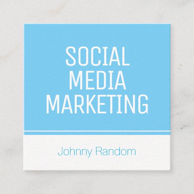 Cartão De Visita Quadrado Moderno esteja para fora o cobrir (Frente)