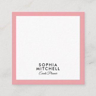 Cartão De Visita Quadrado Moderno minimalista profissional