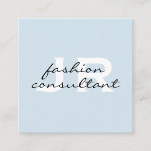 Cartão De Visita Quadrado Monograma / Corporate