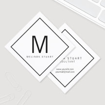 Monograma Moderno Preto e Branco