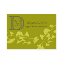 Monogrammed profissional elegante da ioga da