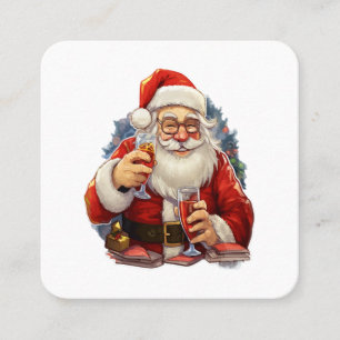 Cartão De Visita Quadrado Natal