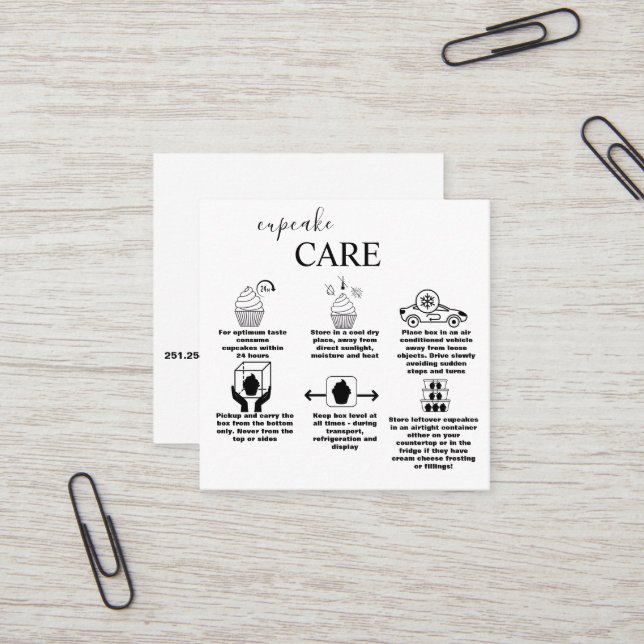 Cartão De Visita Quadrado Negra e Branca Modernos (Frente/Verso In Situ)