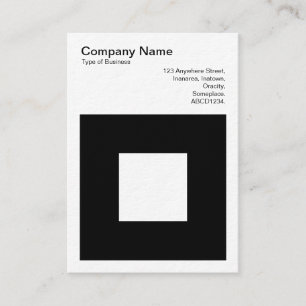 Cartão De Visita Quadrado Negrito