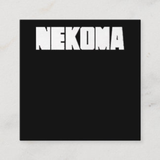 Cartão De Visita Quadrado Neko Voleibol Practice Anime Manga Cosplay