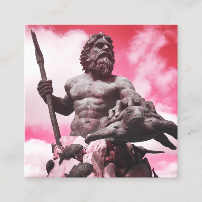 Cartão De Visita Quadrado neto-rei (Frente)