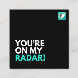 Cartão De Visita Quadrado No Meu Radar