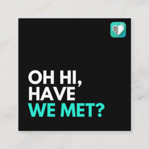 CARTÃO DE VISITA QUADRADO NÓS NOS ENCONTRAMOS