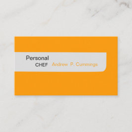 Cartão De Visita Quadrado O design Dourado audaz moderno Plain o cozinheiro