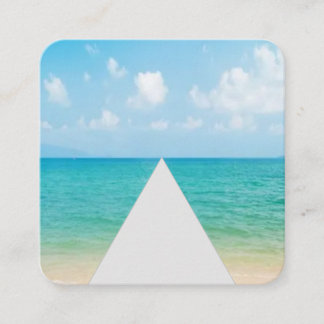 Cartão De Visita Quadrado O negócio de relaxamento