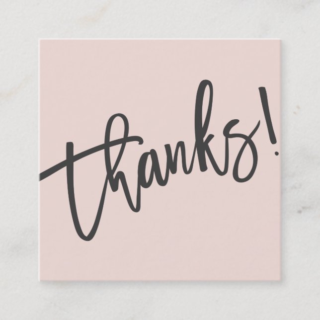 Cartão De Visita Quadrado OBRIGADOS MODERNOS MANUTENTES - moenda - pincel -  (Frente)