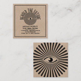 Cartão De Visita Quadrado Olho de Providência, Psiquiátrico - Médio - Clairv