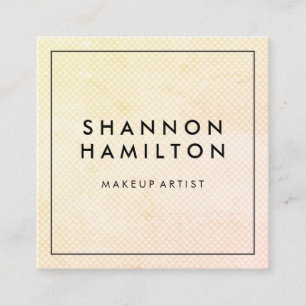 Cartão De Visita Quadrado Padrão Chic Soft Scale