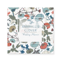 Padrão Floral Verde Azul Cor-de-alegria