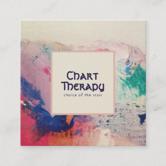 Cartão De Visita Quadrado Paleta do pintor