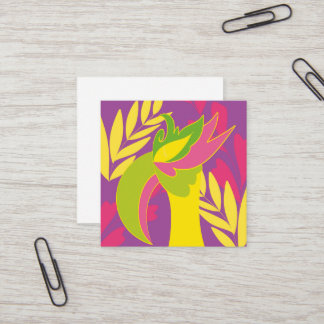 Cartão De Visita Quadrado pássaro