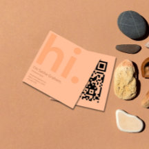 Peach Fuzz - Retro Hi - Código QR Rosa Rosa