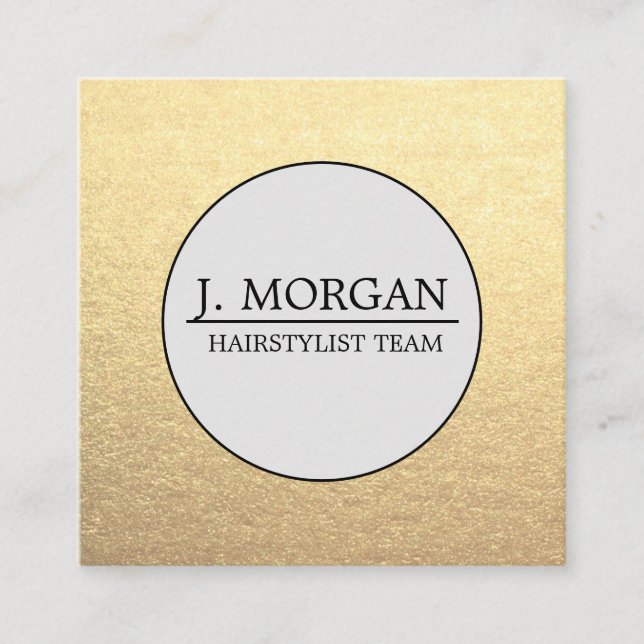 Cartão De Visita Quadrado Pêlos de cabeleireiro quadrados; cabeleireiro mode (Frente)