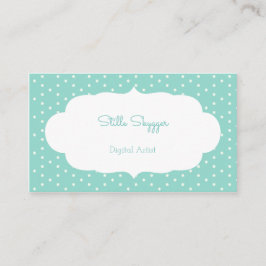 Cartão De Visita Quadrado pequeno azul