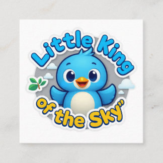 Cartão De Visita Quadrado Pequeno Rei do Céu