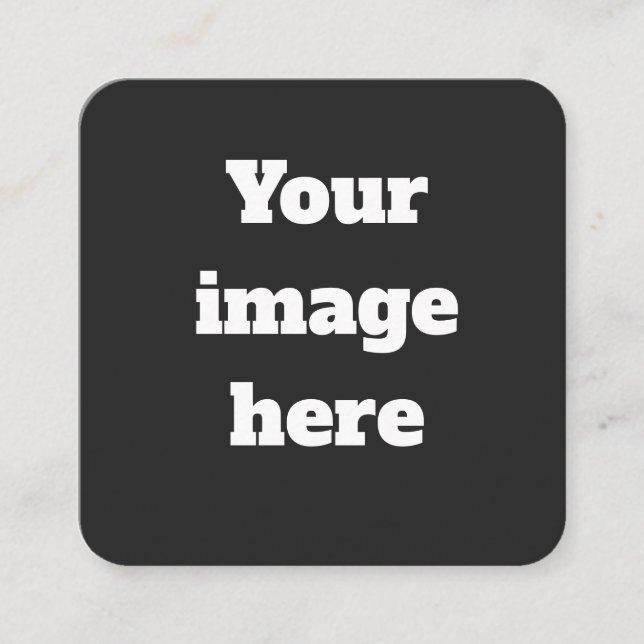 Cartão De Visita Quadrado Personalizado (Frente)