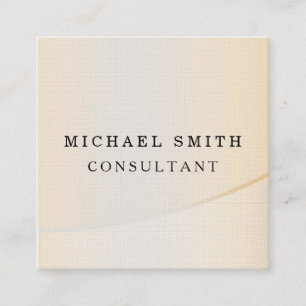 Cartão De Visita Quadrado Personalizado Elegante Moderno Simples Metálico P