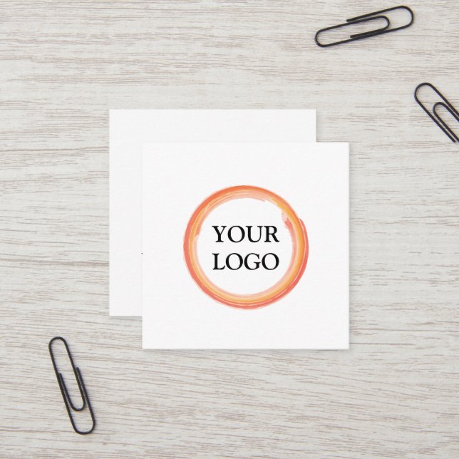 Cartão De Visita Quadrado Personalizado Personalizado Seu Próprio Logo (Frente/Verso In Situ)