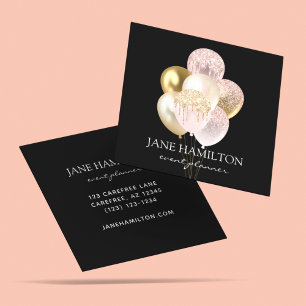 Cartão De Visita Quadrado Personalizado Premium Elegante Preto