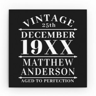 Cartão De Visita Quadrado Personalizado Vintage Envelhecido à Perfeição